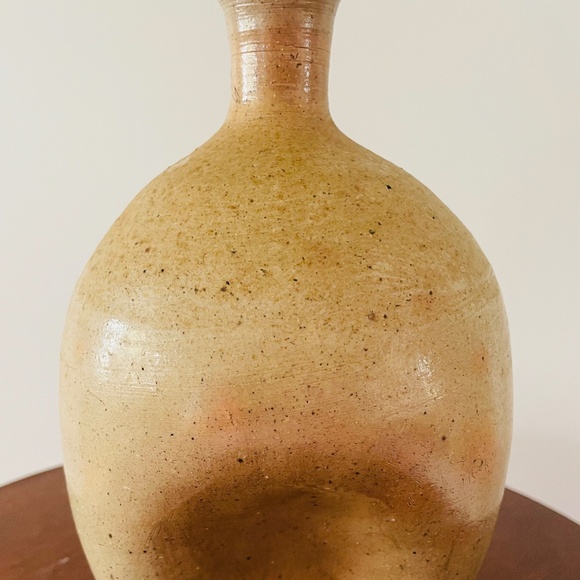 Rustic Vintage handmade stoneware vase with an earthy glaze, Stoneware Vase - Picture 1 of 7
